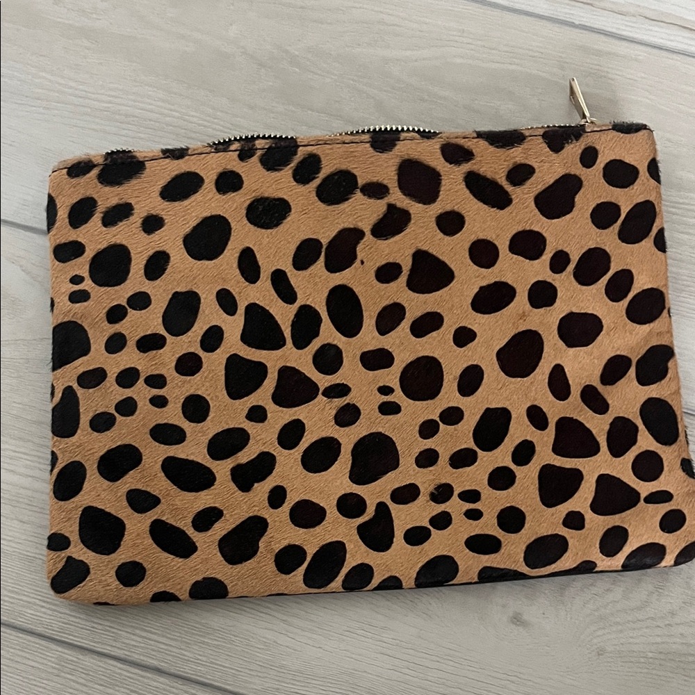Nordstrom leopard Print Clutch/accessories pouch